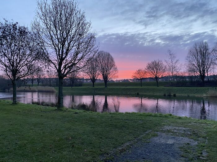 Three Minutes Before Sunset A Few Weeks Ago. The Colors Are Real Because I Don’t Know How To Pimp Pictures..