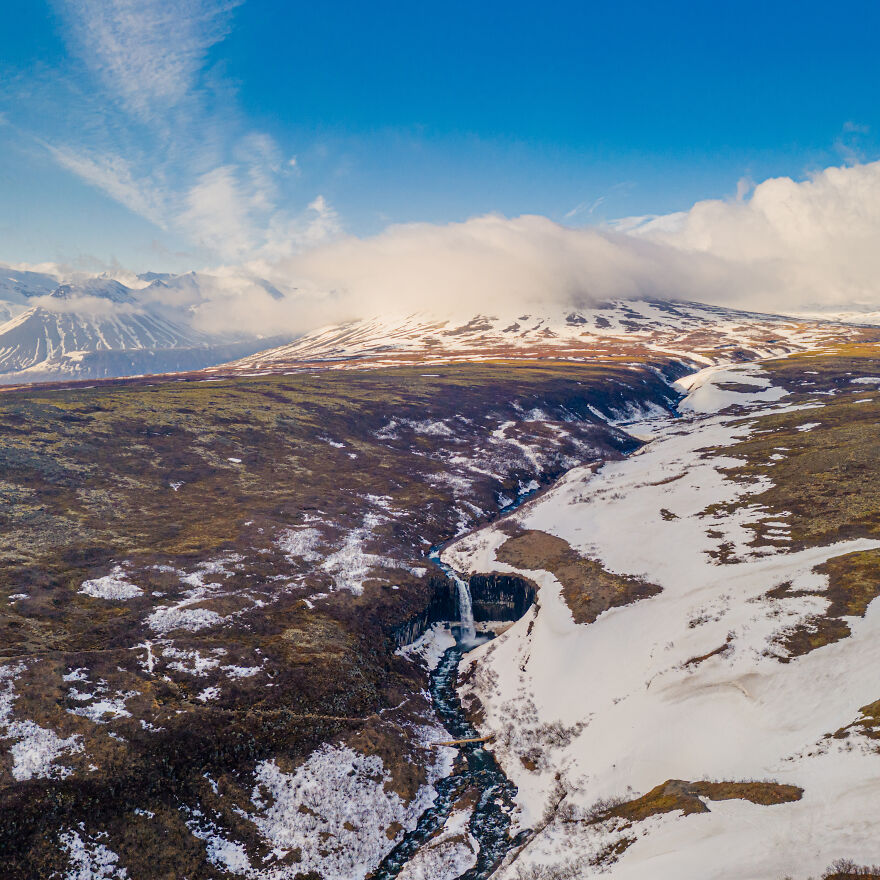 Spring Loading At Svartifoss