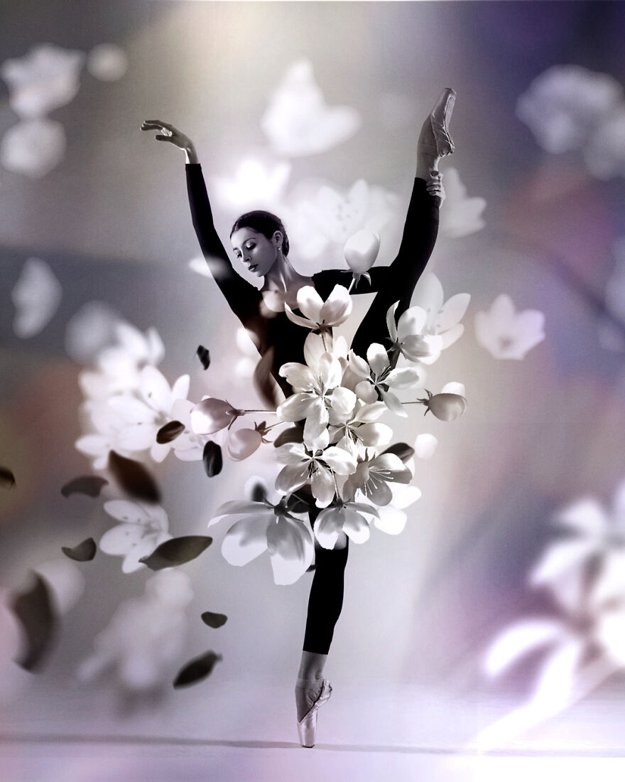 Dance Of Flowers, In This Project I Combine Two Incarnations Of Grace And Beauty - Ballet And Flowers. (7 Pics)