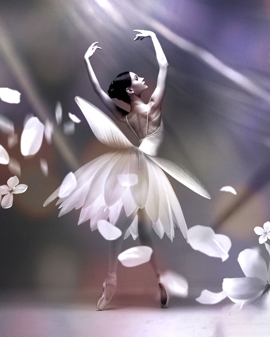 Dance Of Flowers, In This Project I Combine Two Incarnations Of Grace And Beauty - Ballet And Flowers. (7 Pics)