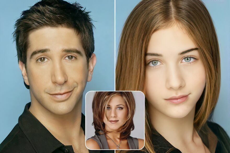 Ross Geller And Rachel Green (Friends)