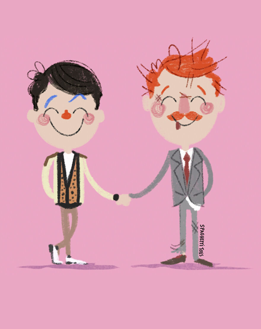 Ferris Bueller And Principal Rooney From "Ferris Bueller's Day Off"