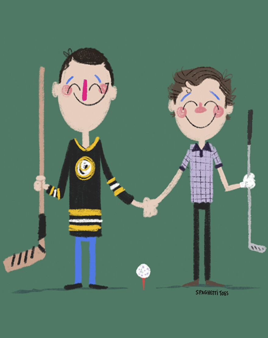 Happy Gilmore And Shooter Mcgavin From "Happy Gilmore"