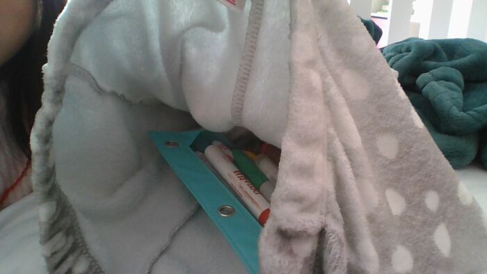 Holly Whattttt Someone Was Hiding Pencils In A Pajama