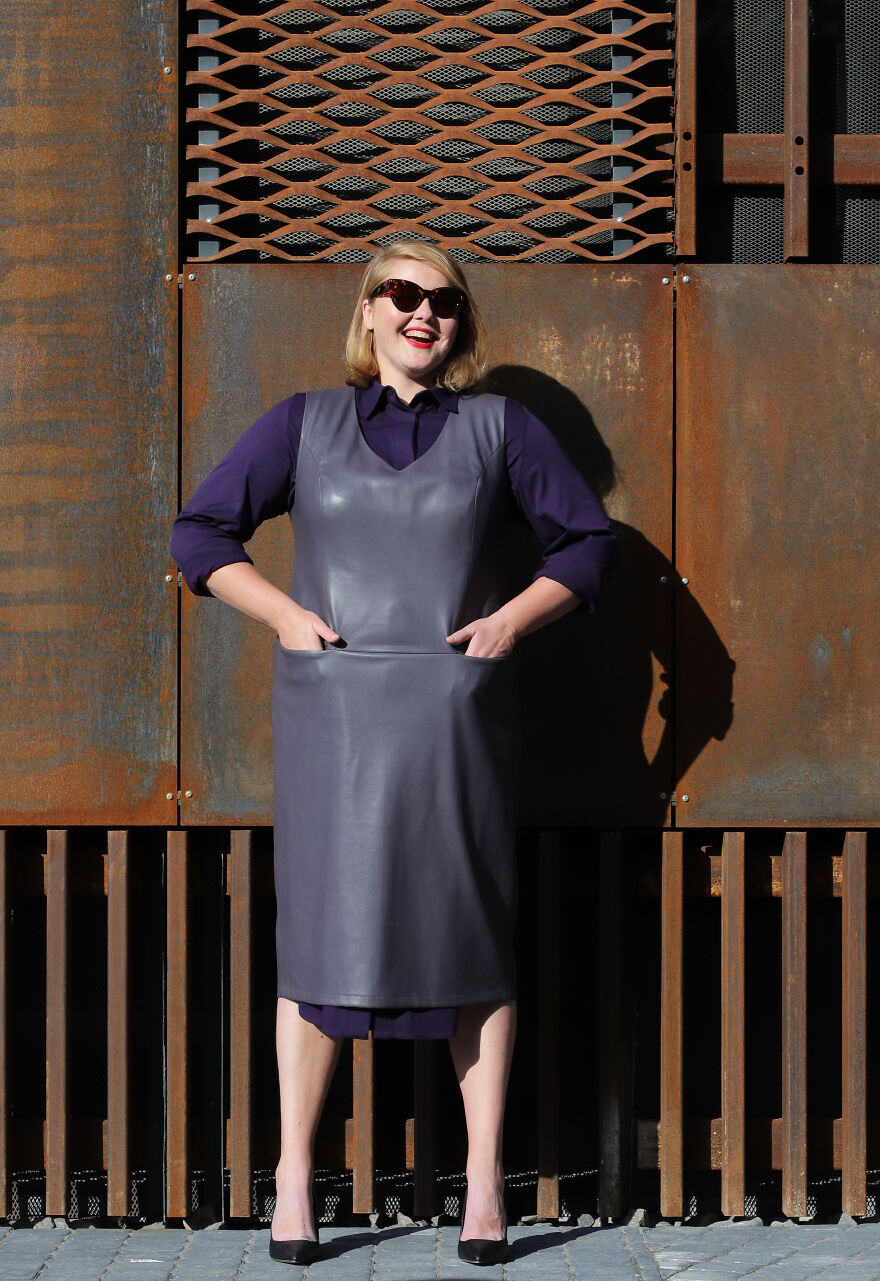 With A Sleeveless Dress