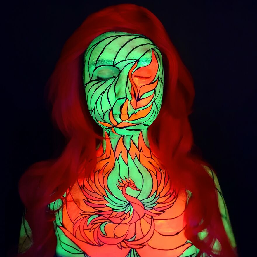 2020 November – Stained Glass Phoenix