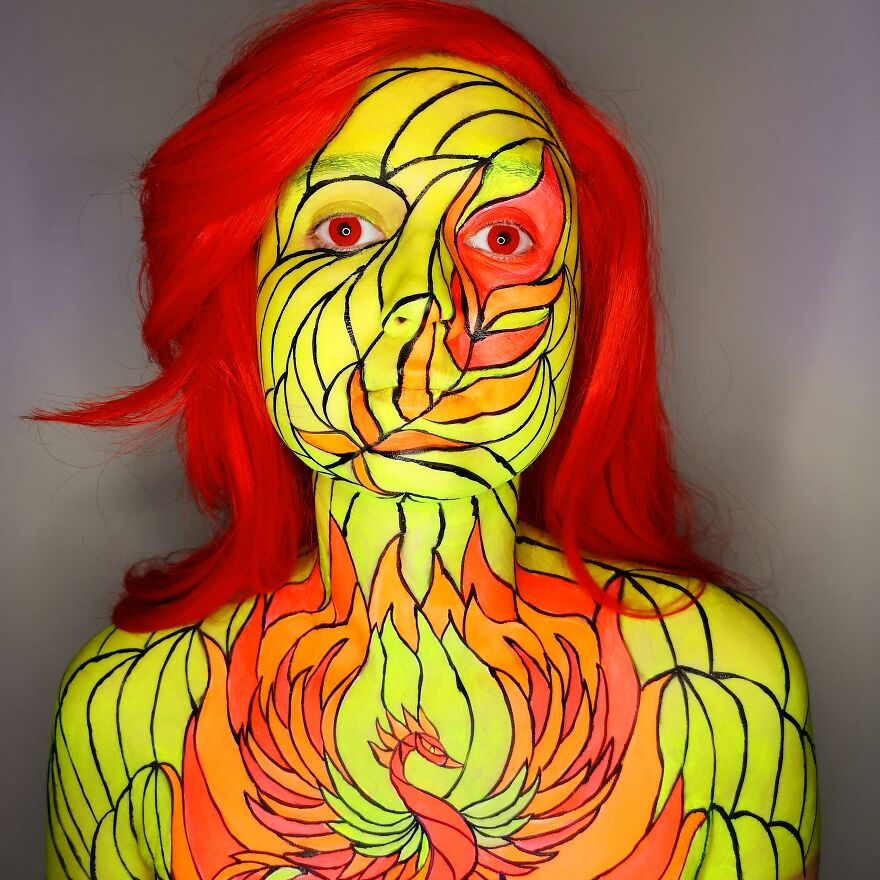 2020 November – Stained Glass Phoenix