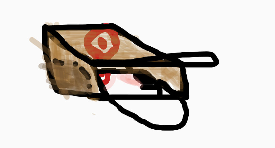 6 Drawings I Made Of The Target Dog, Bullseye (Using Chrome Canvas)