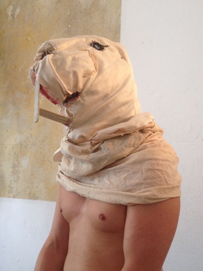 Heterocephalus Glaber-Costume. Love Being The Ugliest Animal Underneath Earth. Rest Of The Costume Needs To Be Repaired.