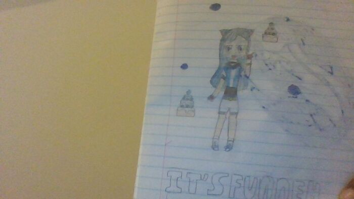 I Drew This When In 5th Grade. I Think It Was Fan Art For Itsfunneh Or Something.