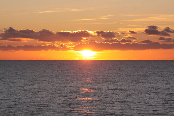 Sunset At Chesil Beach, Dorset.