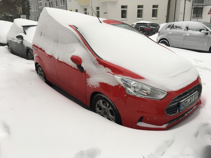 Car Under Snow