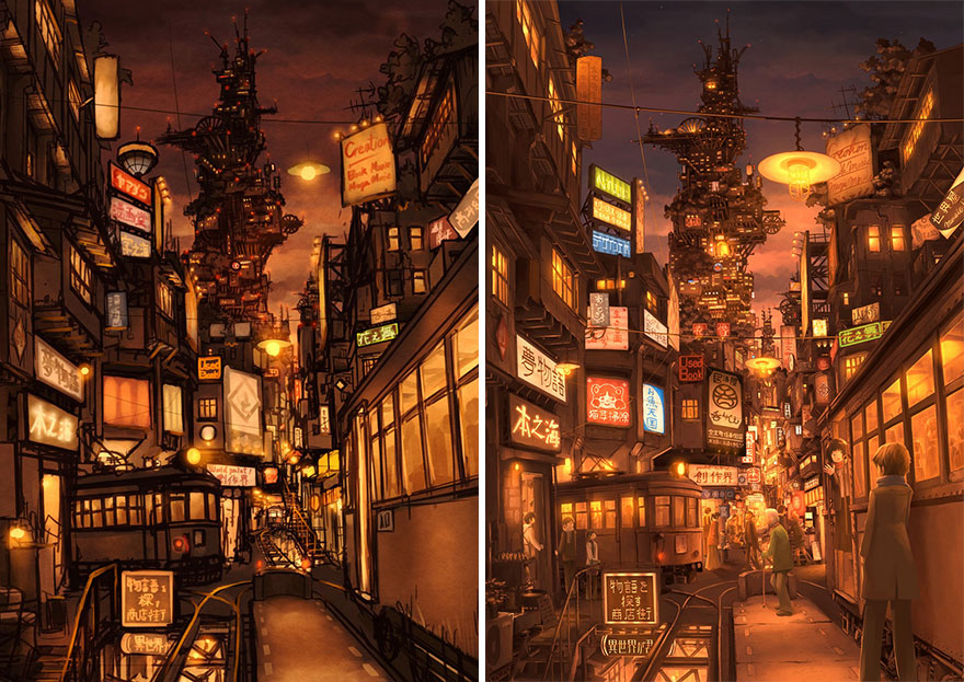 Sketch vs. Final Artwork