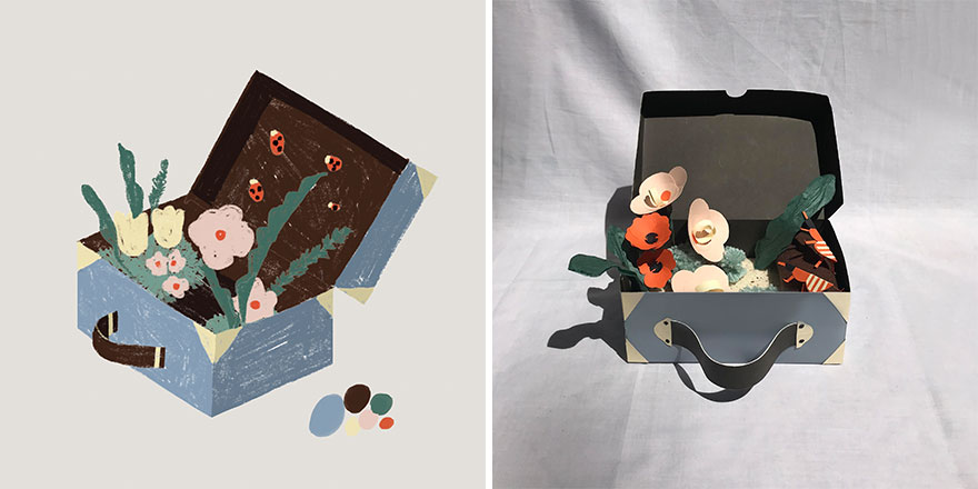 Sketch vs. Final Artwork