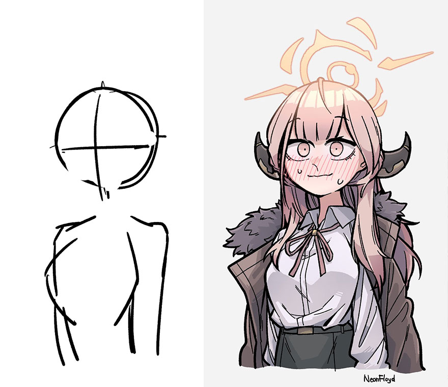 Sketch vs. Final Artwork