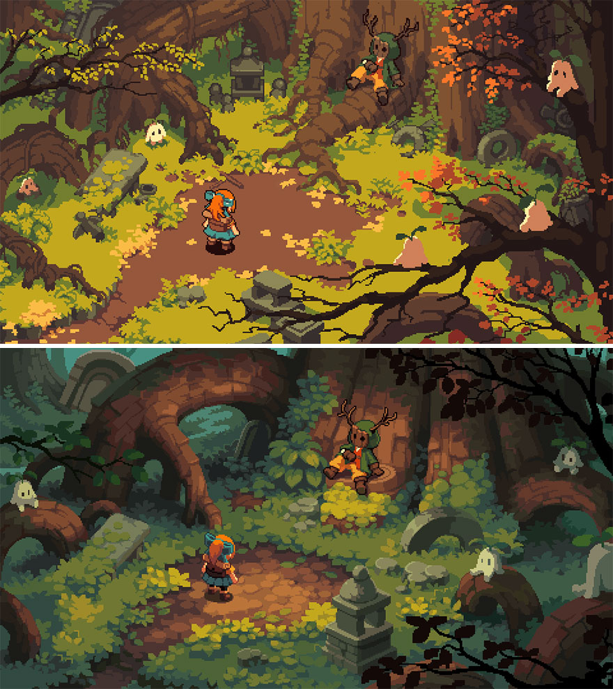 Sketch vs. Final Artwork