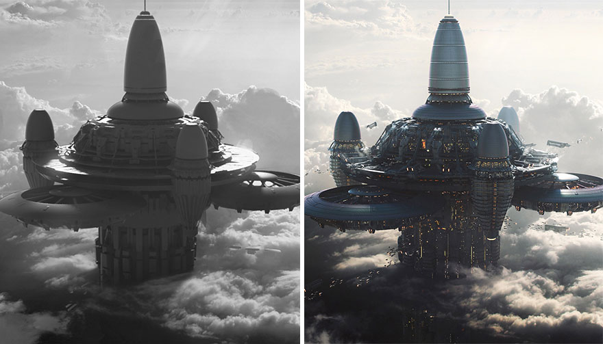 Sketch vs. Final Artwork