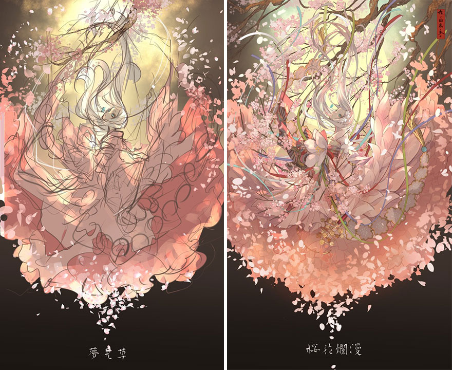 Sketch vs. Final Artwork