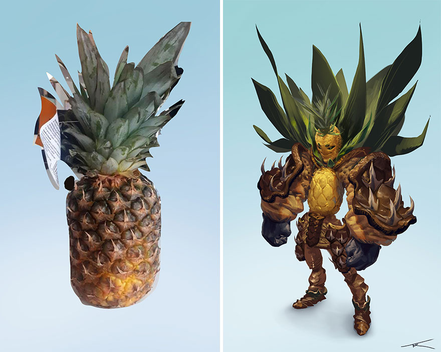 Sketch vs. Final Artwork