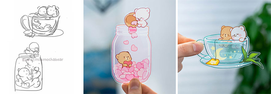 Sketch vs. Final Artwork