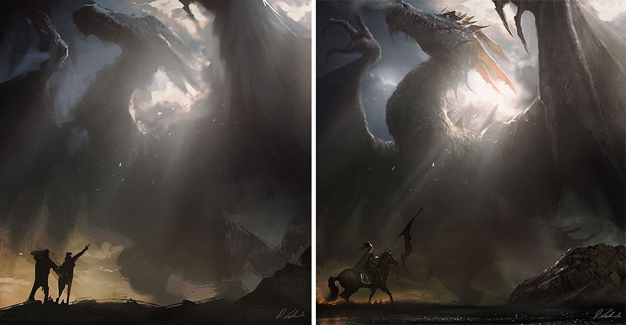 Sketch vs. Final Artwork