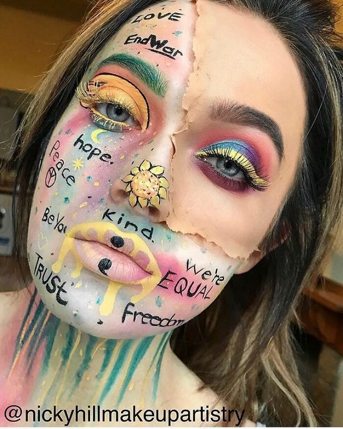 This Self-Taught Makeup Artist Transforms Herself Into Famous People And Psychedelic Creatures (57 Pics)