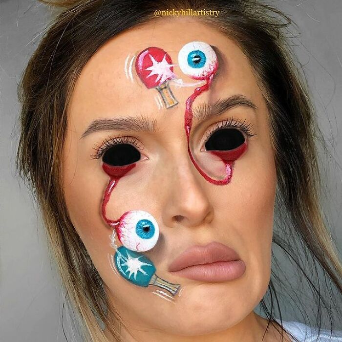 This Self-Taught Makeup Artist Transforms Herself Into Famous People And Psychedelic Creatures (57 Pics)