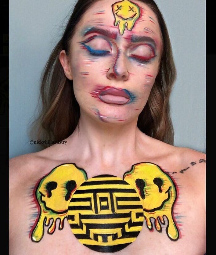 This Self-Taught Makeup Artist Transforms Herself Into Famous People And Psychedelic Creatures (57 Pics)