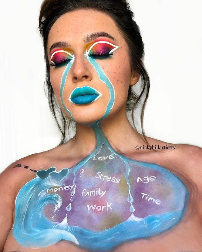 This Self-Taught Makeup Artist Transforms Herself Into Famous People And Psychedelic Creatures (57 Pics)