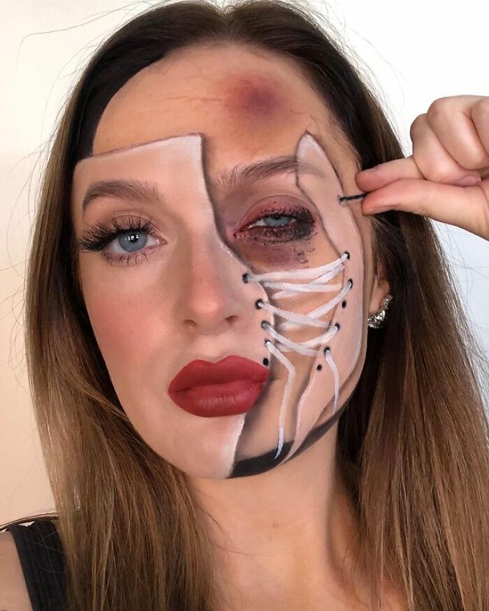 This Self-Taught Makeup Artist Transforms Herself Into Famous People And Psychedelic Creatures (57 Pics)