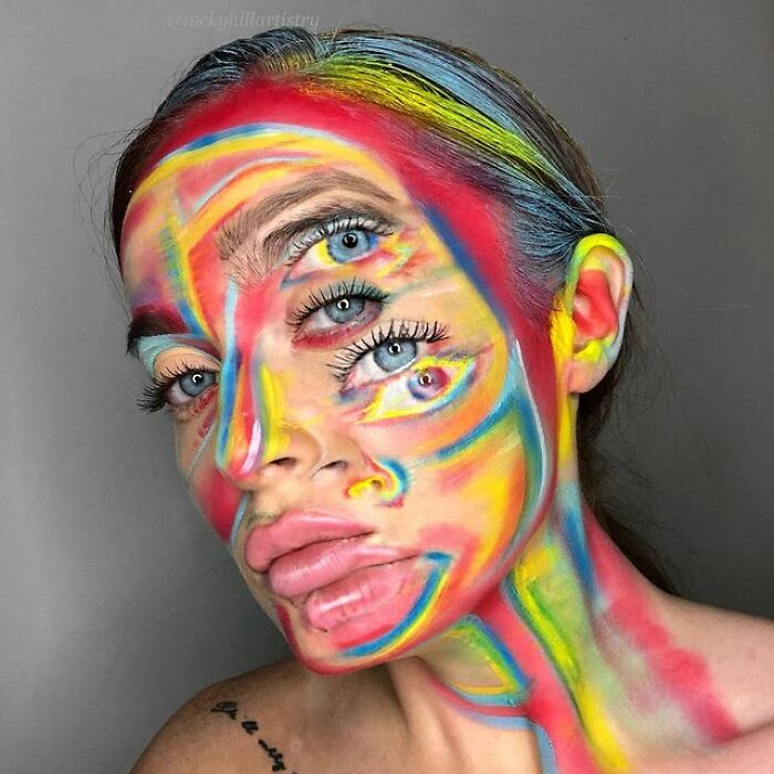 This Self-Taught Makeup Artist Transforms Herself Into Famous People And Psychedelic Creatures (57 Pics)