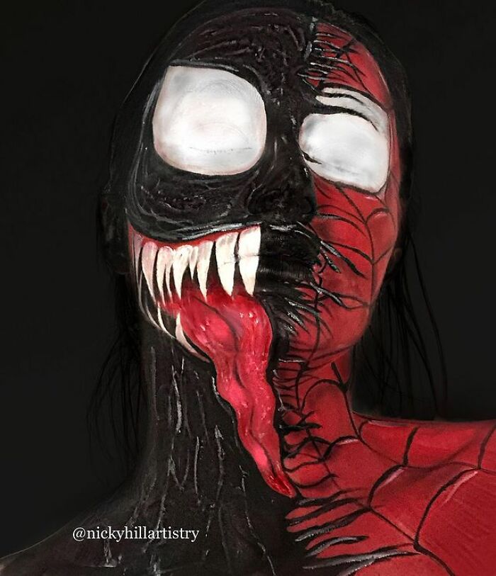 This Self-Taught Makeup Artist Transforms Herself Into Famous People And Psychedelic Creatures (57 Pics)