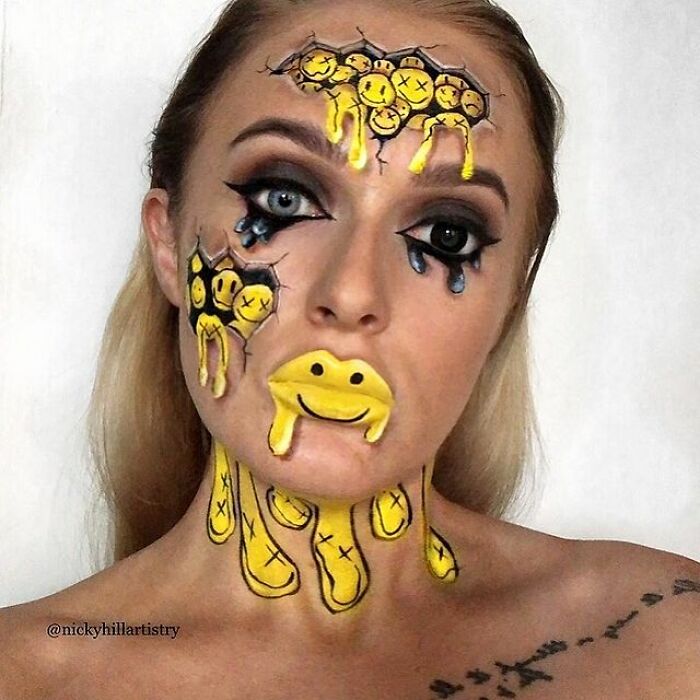 This Self-Taught Makeup Artist Transforms Herself Into Famous People And Psychedelic Creatures (57 Pics)