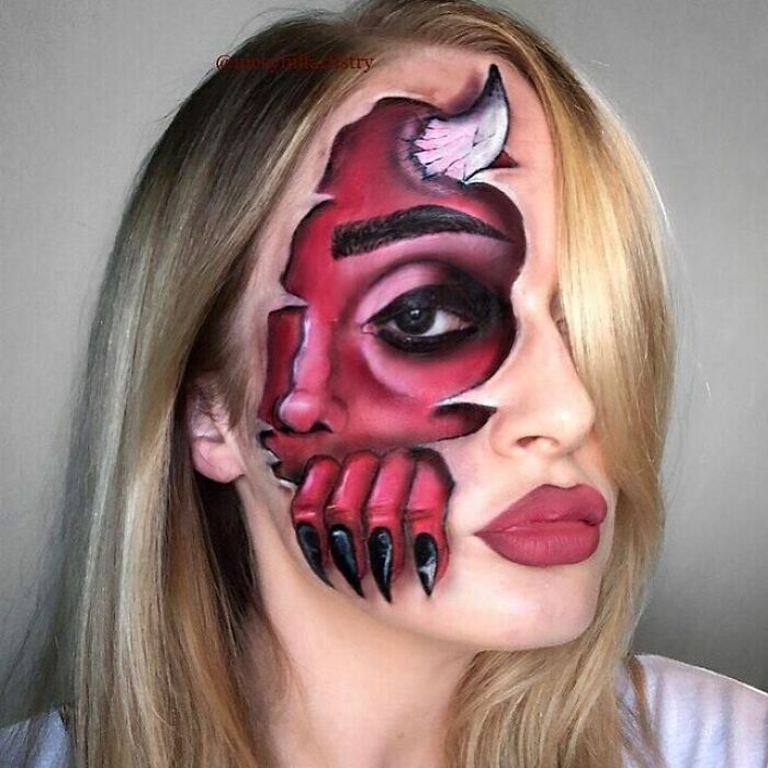 This Self-Taught Makeup Artist Transforms Herself Into Famous People And Psychedelic Creatures (57 Pics)