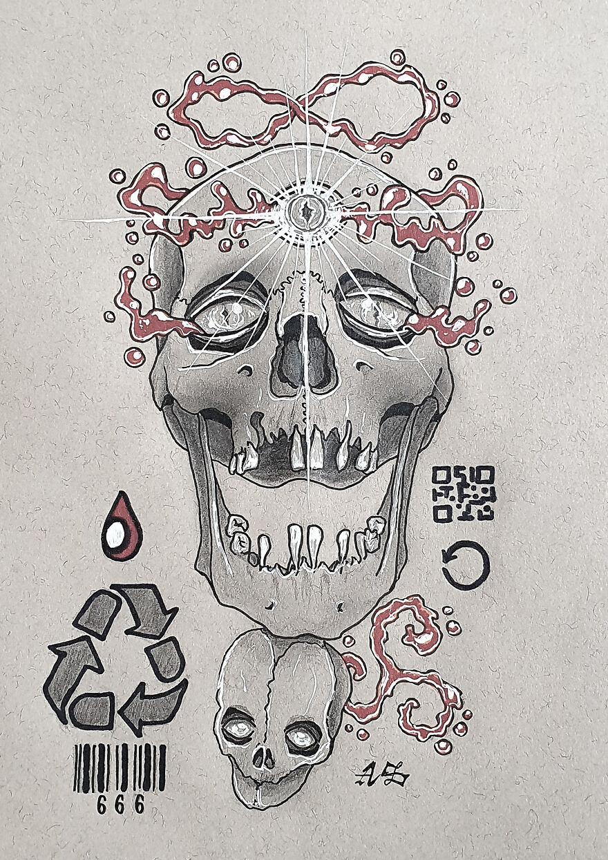 Restart (This One You Can Interpret In Many Ways. Restart Of Life, Rebirth, Reincarnation, The Great Reset, Future Generations, Etc. This S-Ain't Is Wearing A Blood Crown)