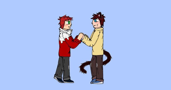 Antfrost And Redvelvetcake Valentine's Day Fanart :)