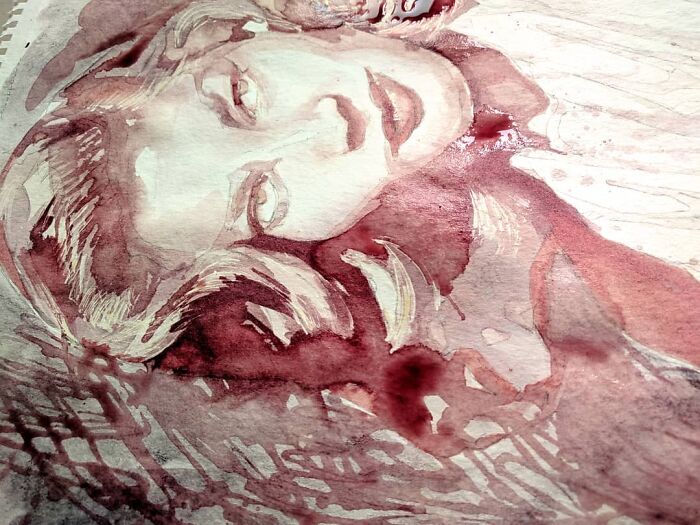 Serbian Artist Sanja Jankovic Turns Wine Into Art