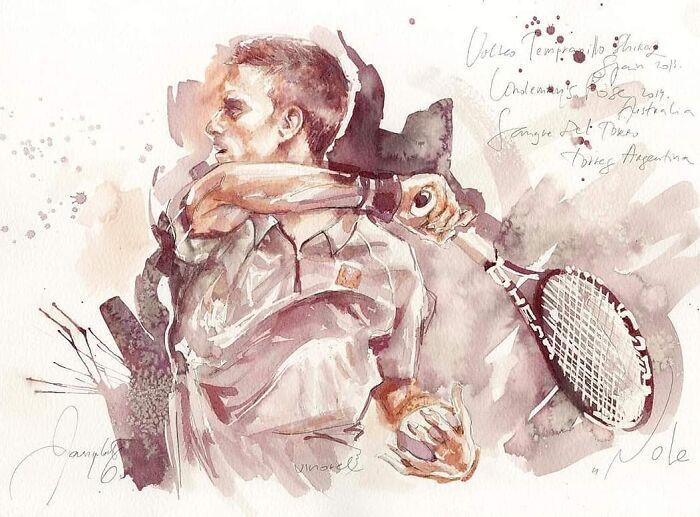 Serbian Artist Sanja Jankovic Turns Wine Into Art