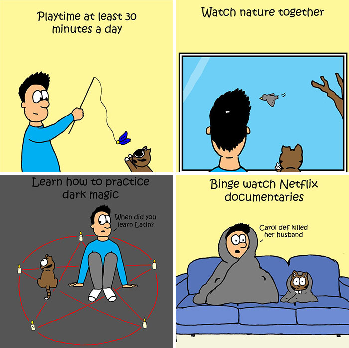 This Artist Makes Fun Comics That Cat Owners Will Understand Very Well