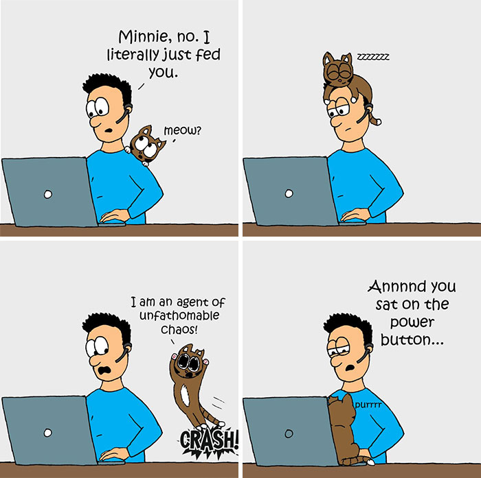 This Artist Makes Fun Comics That Cat Owners Will Understand Very Well