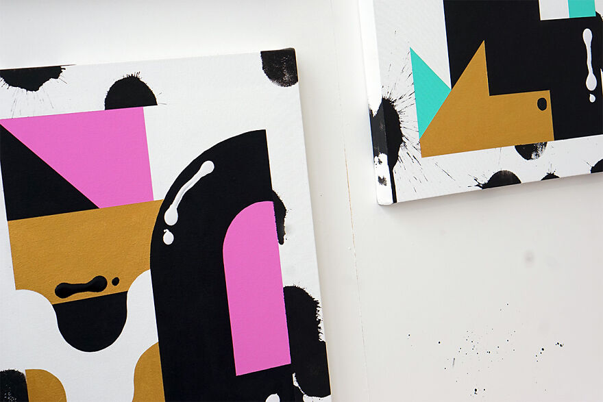 Unconventional Methods Of Making A Painting