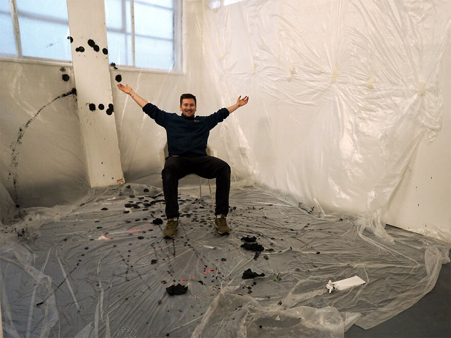 Unconventional Methods Of Making A Painting