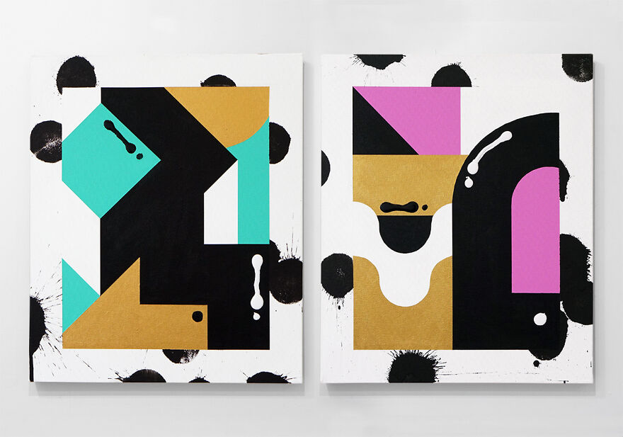 Unconventional Methods Of Making A Painting