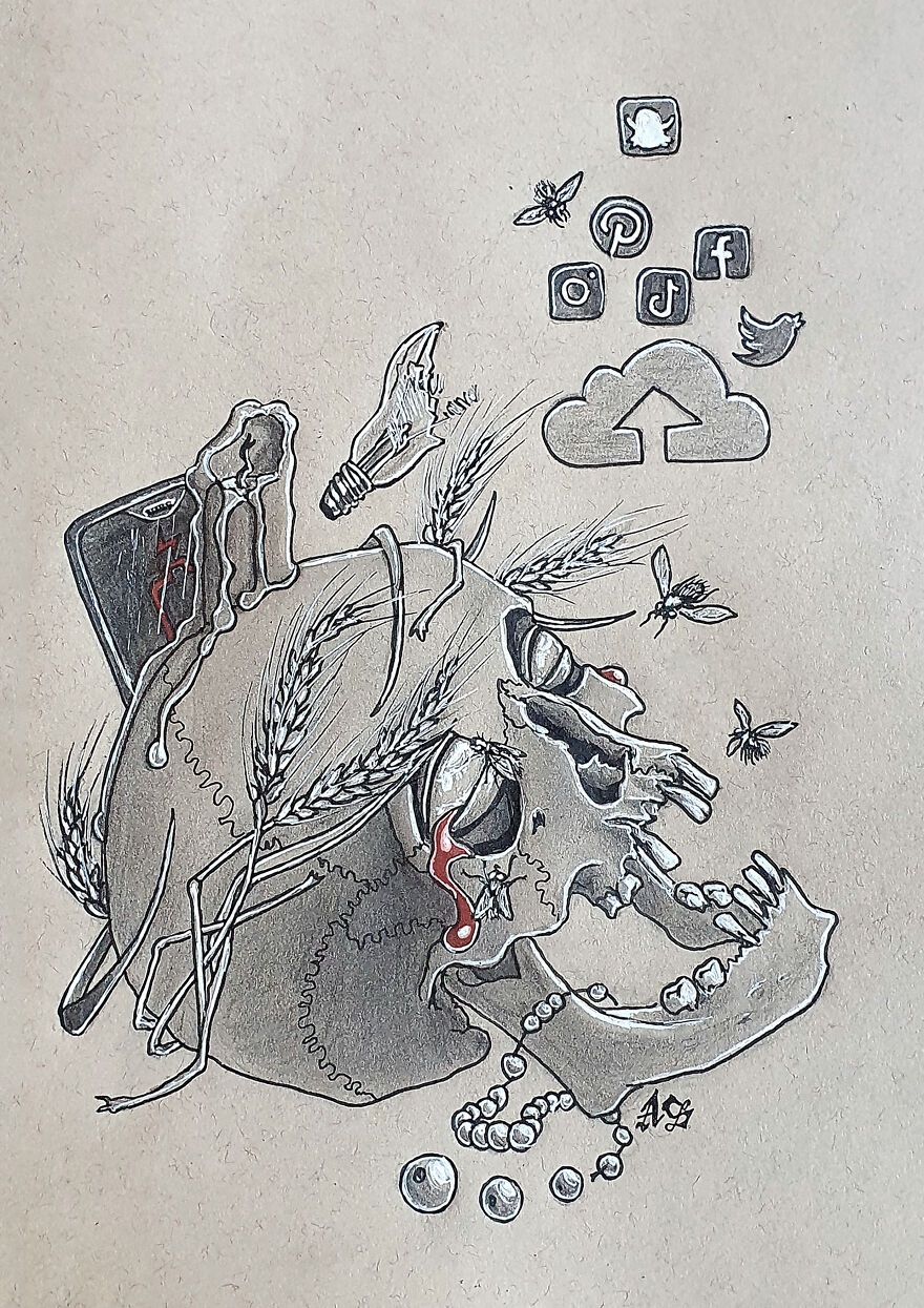 Upload (We Are All Living On Social Media, Uploading Our Lives/Souls And Slowly Dying/Decaying. This S-Ain't Wears A Wheat Crown)