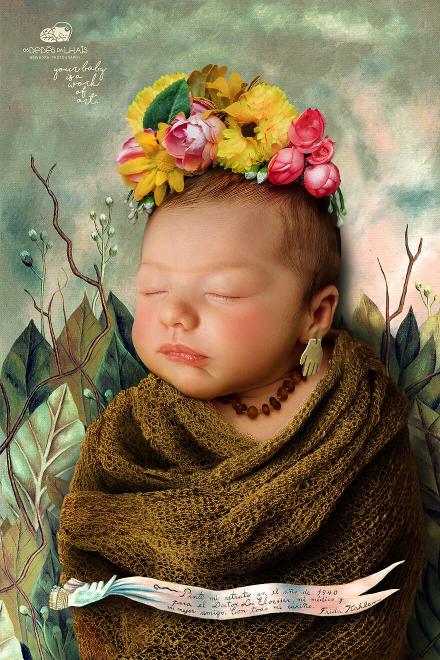 For His Newborn Daughter's Photoshoot, This Dad Recreated Famous Paintings He And His Wife Love For His Newborn Daughter's Photoshoot, This Dad Recreated Famous Paintings He And His Wife Love