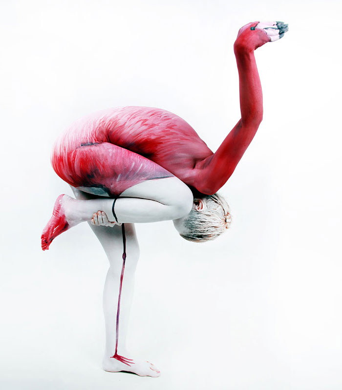 The Animals Painted On This Artist's Contorted Models Will Stir Your Mind