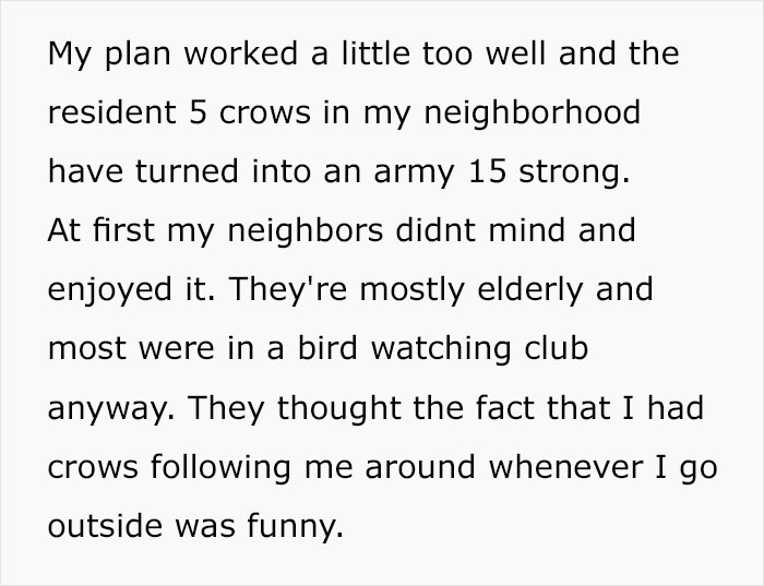 Woman Shares How Feeding And Creating An 'Army Of Crows' Near Her House Possibly Saved This Neighbor's Life Woman Shares How Feeding And Creating An 'Army Of Crows' Near Her House Possibly Saved This Neighbor's Life