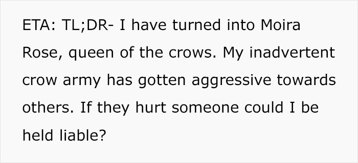 Woman Shares How Feeding And Creating An 'Army Of Crows' Near Her House Possibly Saved This Neighbor's Life