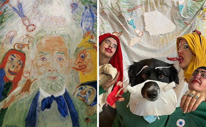 Me And My Circle, 1939 By James Ensor vs. Me And My Circle, 2020