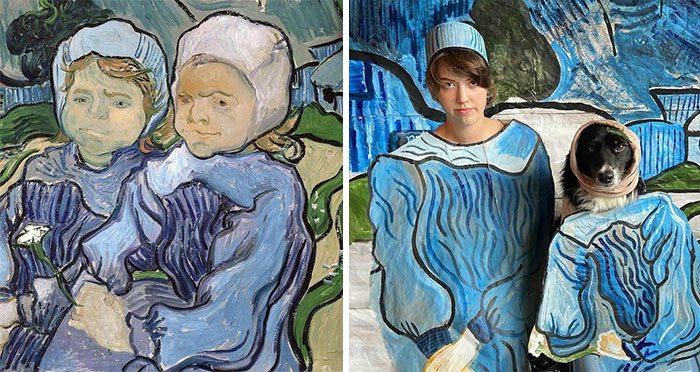 Two Children, 1890 By Vincent Van Gogh vs. Two “Children”, 2020
